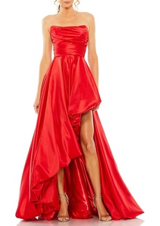 Mac Duggal Strapless Rouched Gown