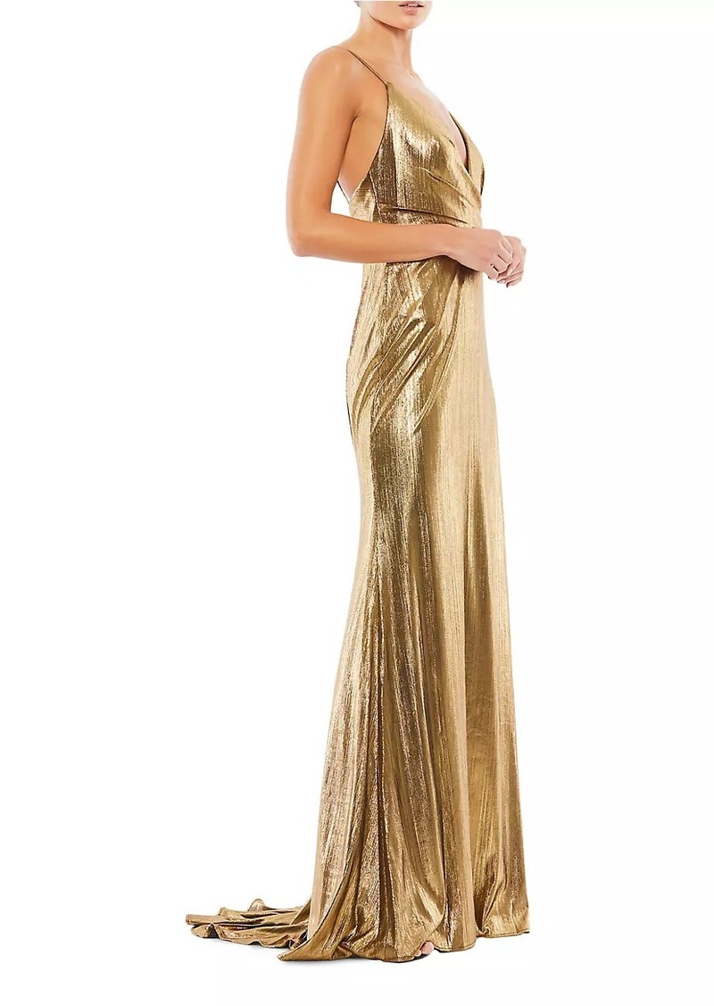 Mac Duggal Metallic Mermaid Gown