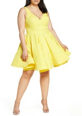 Mac Duggal Fit & Flare Party Dress (Plus Size)
