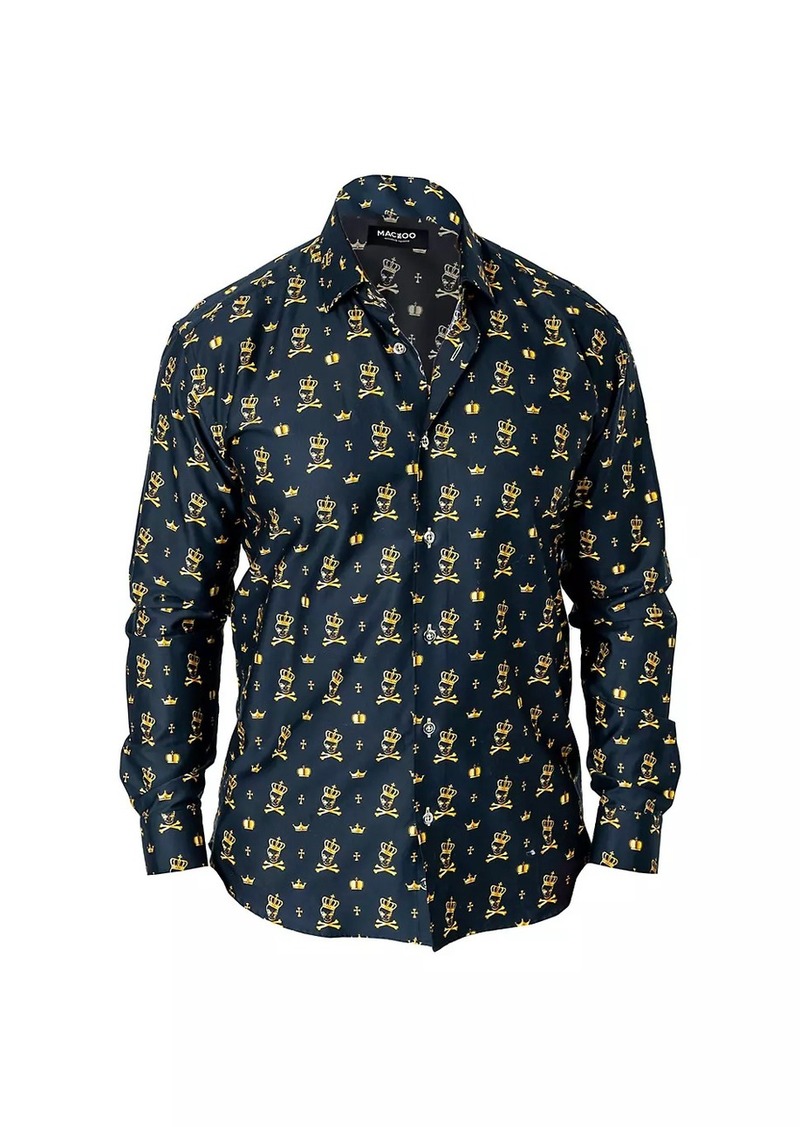 Maceoo Fibonacci Kingskull Shirt