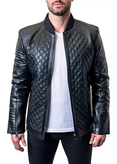 Maceoo Leather Croco Jacket