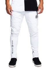 Maceoo Black Trim Joggers in White at Nordstrom