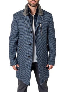 Maceoo Captain Houndstooth Peacoat with Bib