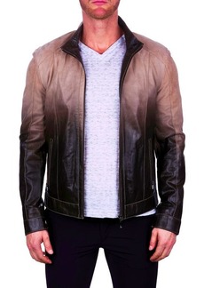 Maceoo Degrade Ombré Leather Jacket