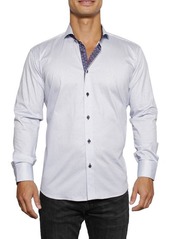 Maceoo Einstein Arrow Regular Fit Button-Up Shirt in White at Nordstrom