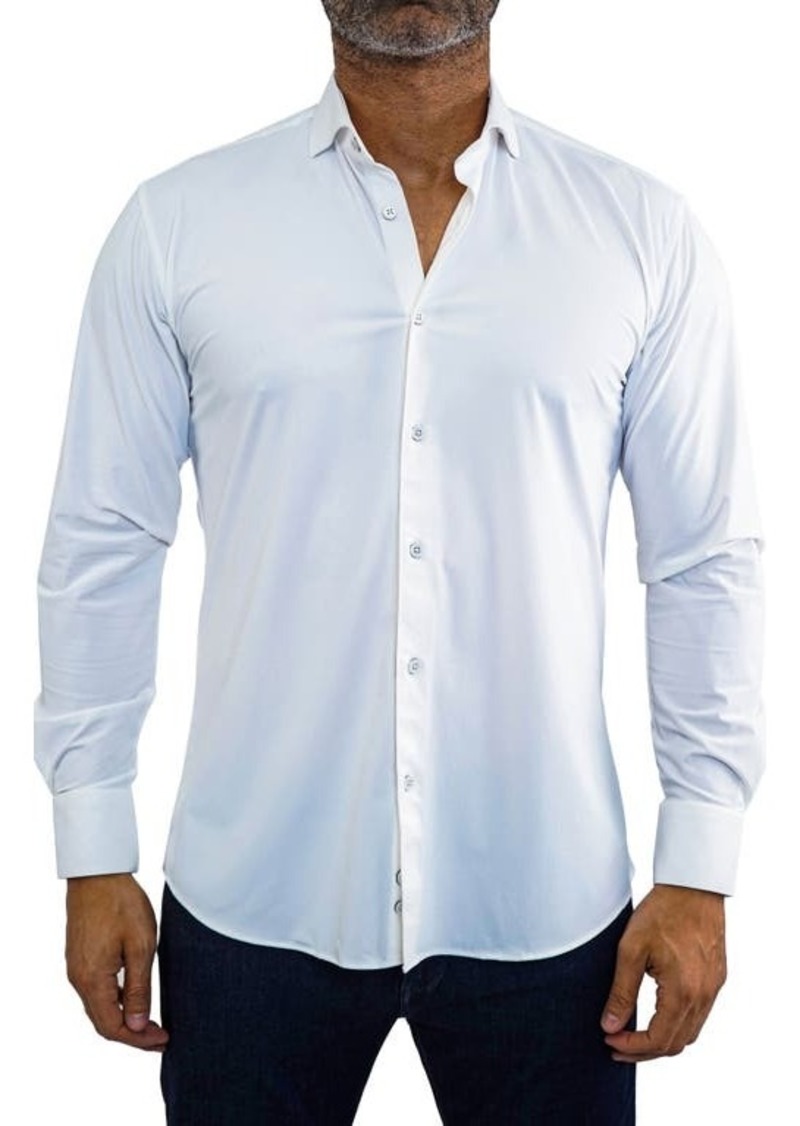 Maceoo Einstein Contemporary Fit Stretch Button-Up Shirt