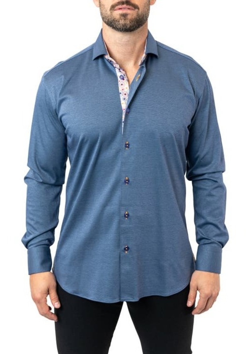 Maceoo Einstein Stretchharper Contemporary Fit Button-Up Shirt