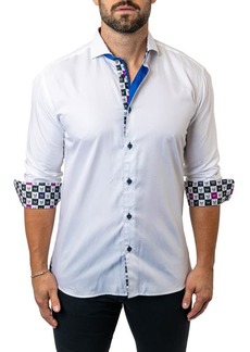 Maceoo Einstein Target 36 White Contemporary Fit Button-Up Shirt at Nordstrom