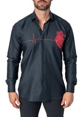 Maceoo Fibonacci Hiding Cotton Button-Up Shirt