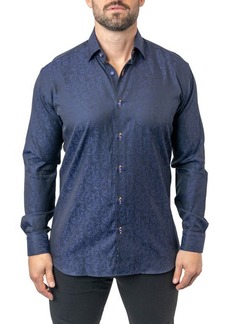 Maceoo Fibonacci Paisley Egyptian Cotton Button-Up Shirt