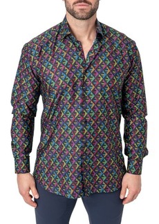 Maceoo Fibonacci Regular Fit Skullvoid Multi Button-Up Shirt at Nordstrom