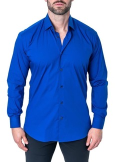 Maceoo Fibonacci Solid Contemporary Fit Button-Up Shirt