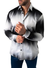 Maceoo Fibonacci Vision Regular Fit Print Button-Up Shirt in Grey at Nordstrom