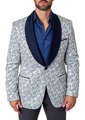 Maceoo Goldfoil White Shawl Collar Dinner Jacket at Nordstrom