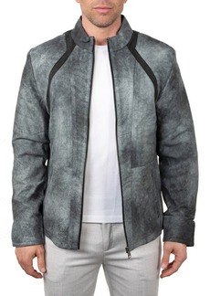 Maceoo Leather X Blue Jacket at Nordstrom