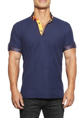 Maceoo Mozartdc Blue Button-Down Polo at Nordstrom