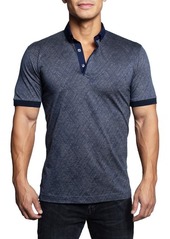Maceoo Mozartmaze Blue Button-Down Polo at Nordstrom
