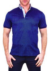 Maceoo Mozartwindow Blue Button-Down Polo