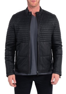 Maceoo Quilted Leather Jacket
