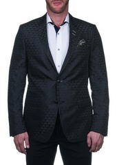 Maceoo Socrate Black Skull Print Two Button Notch Lapel Blazer at Nordstrom