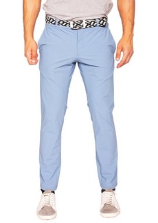 Maceoo Stretch Flat Front Chinos in Blue at Nordstrom