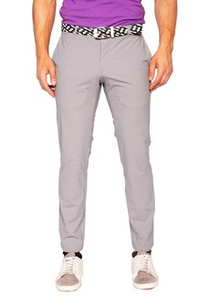 Maceoo Stretch Flat Front Chinos in Grey at Nordstrom