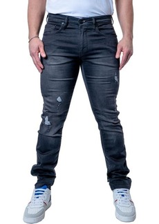 Maceoo Tipped Athletic Fit Stretch Jeans