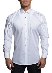 Maceoo Fibonacci Ceremony White Button-Up Shirt