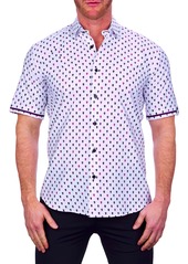 Men's Maceoo Galileo Multiskull Short Sleeve Button-Up Shirt