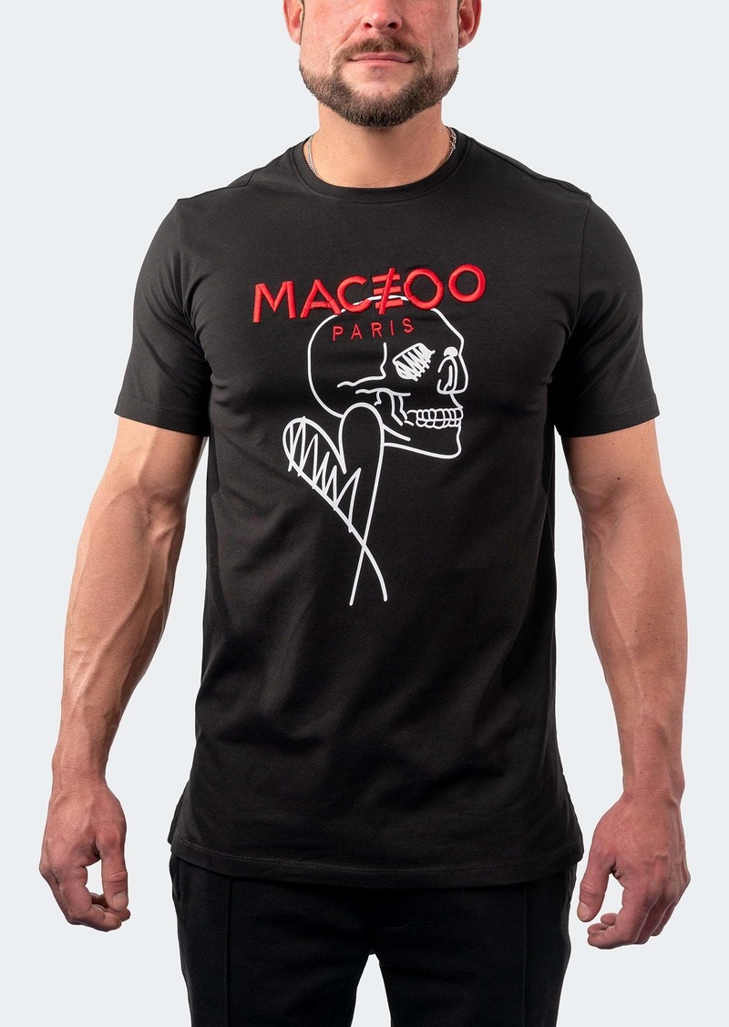 Maceoo Tee SkullHeart Black