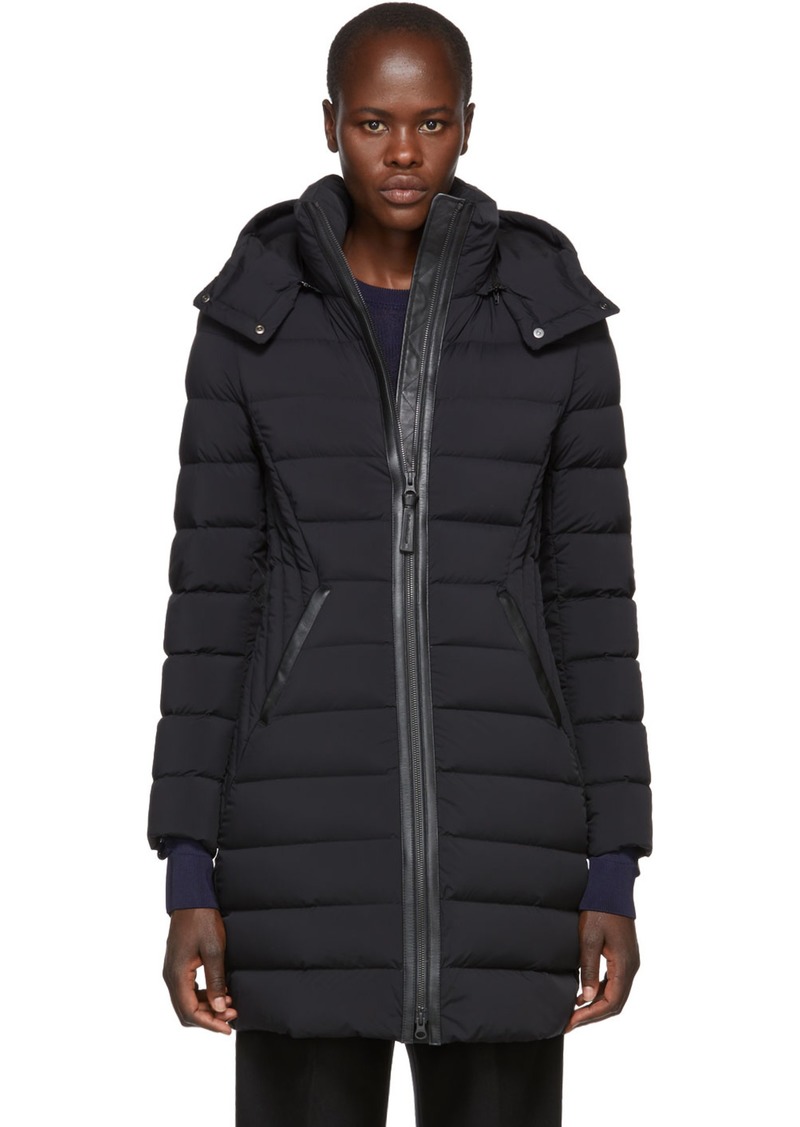 mackage black puffer jacket