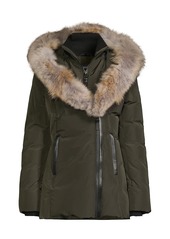 Mackage Fur-Trimmed Hooded Down Jacket