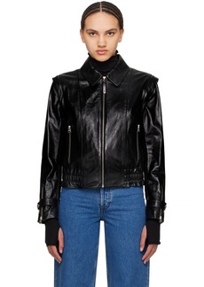MACKAGE Black Amoree Leather Jacket