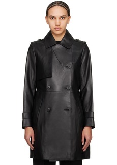 MACKAGE Black Mely Leather Coat
