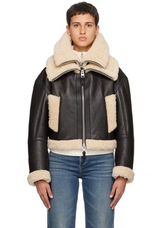 MACKAGE Brown Penelopa Leather Jacket