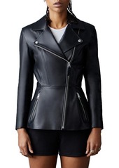 Mackage Day Peplum Leather Jacket