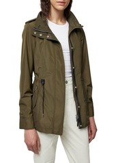 Mackage Melita Water Repellent Raincoat with Removable Hooded Bib in Army at Nordstrom