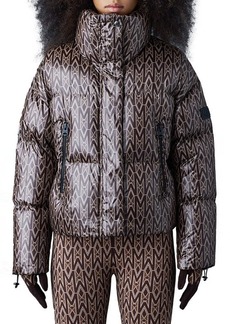 Mackage Mylah Water Repellent 800-Fill Power Down Recycled Polyester Puffer Jacket in Coffee at Nordstrom