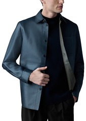 Mackage Remington Two Tone Colored Leather Overshirt