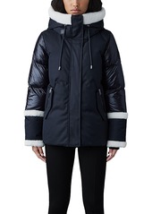 Mackage Shearling Trim Down Puffer Coat