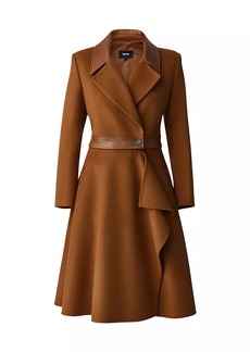 Mackage Rose Wool and Leather Coat