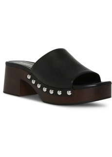 Madden Girl Hilly Womens Faux Leather Studded Slide Sandals