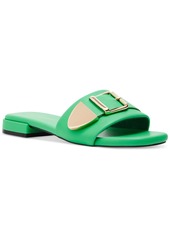 Madden Girl Avaa Buckle Slide Sandals - Bright Green