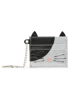 Madden Girl Card Case with Chain - Black Multi