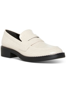Madden Girl Cecily Tailored Penny Loafer Flats - Bone Croco