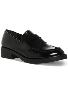 Madden Girl Cecily Tailored Penny Loafer Flats - Black Box Patent