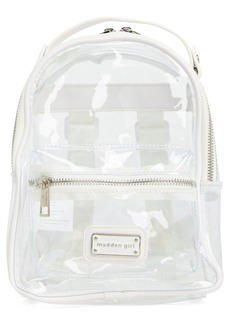 Madden Girl Clear Vinyl Mini Backpack in White at Nordstrom Rack