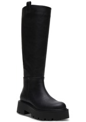 Madden Girl Crow Lug-Sole Knee High Boots - Black