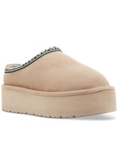 Madden Girl Elyse-w Platform Cozy Slippers - Tan