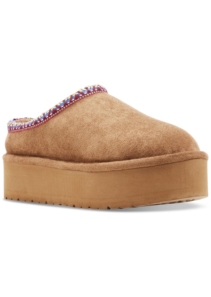 Madden Girl Elyse-w Platform Cozy Slippers - Tan